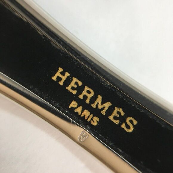 Hermes Black Enamel Caleche Horse and Carriage Bangle Bracelet - Picture 6 of 11